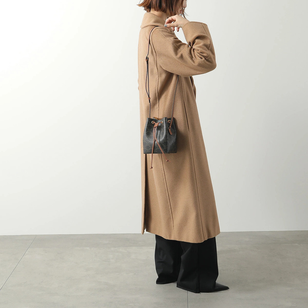 Celine Sailor Shoulder Bag Triomphe Canvas x Leather Tan